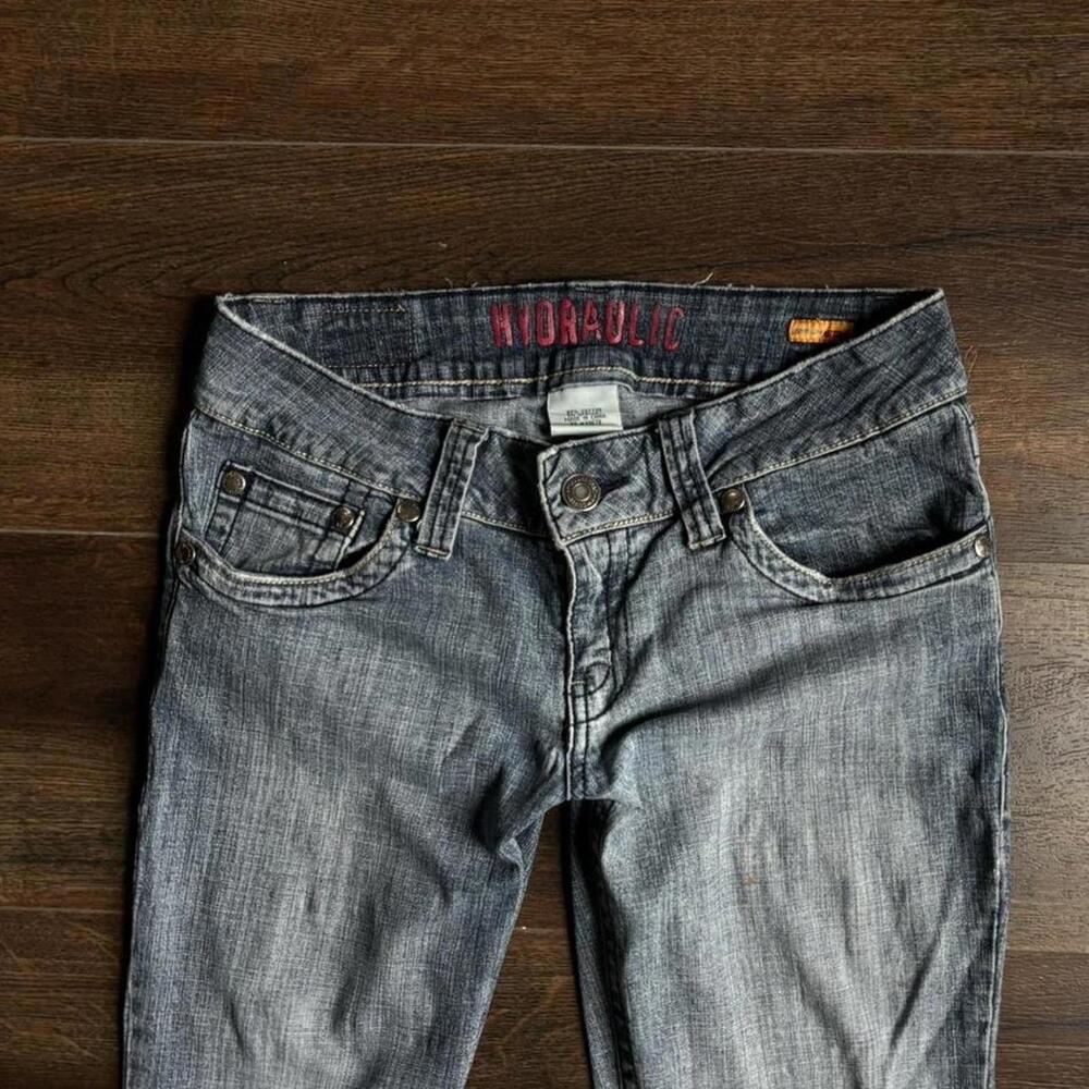 Low Rise Flare Jeans – Vintage Medium Wash Y2K Style, 34 Inch Inseam